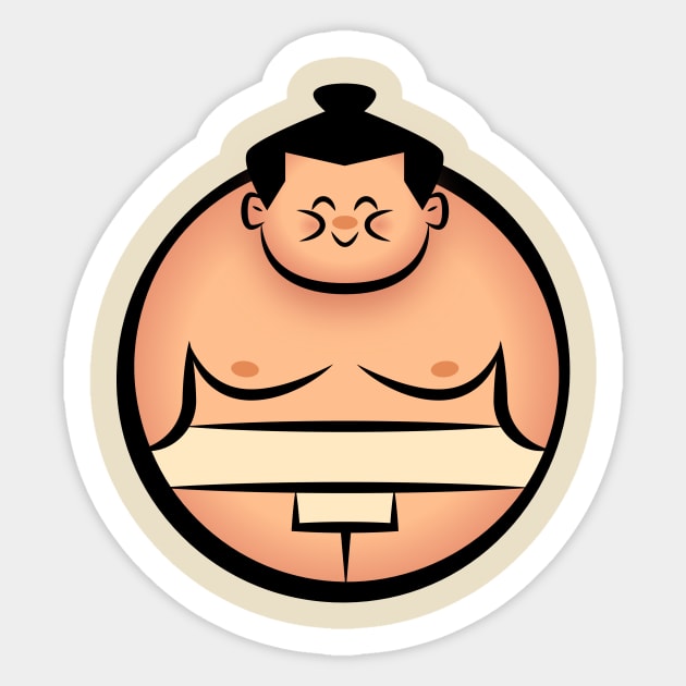 Chubby Sumo Sticker by jmenas